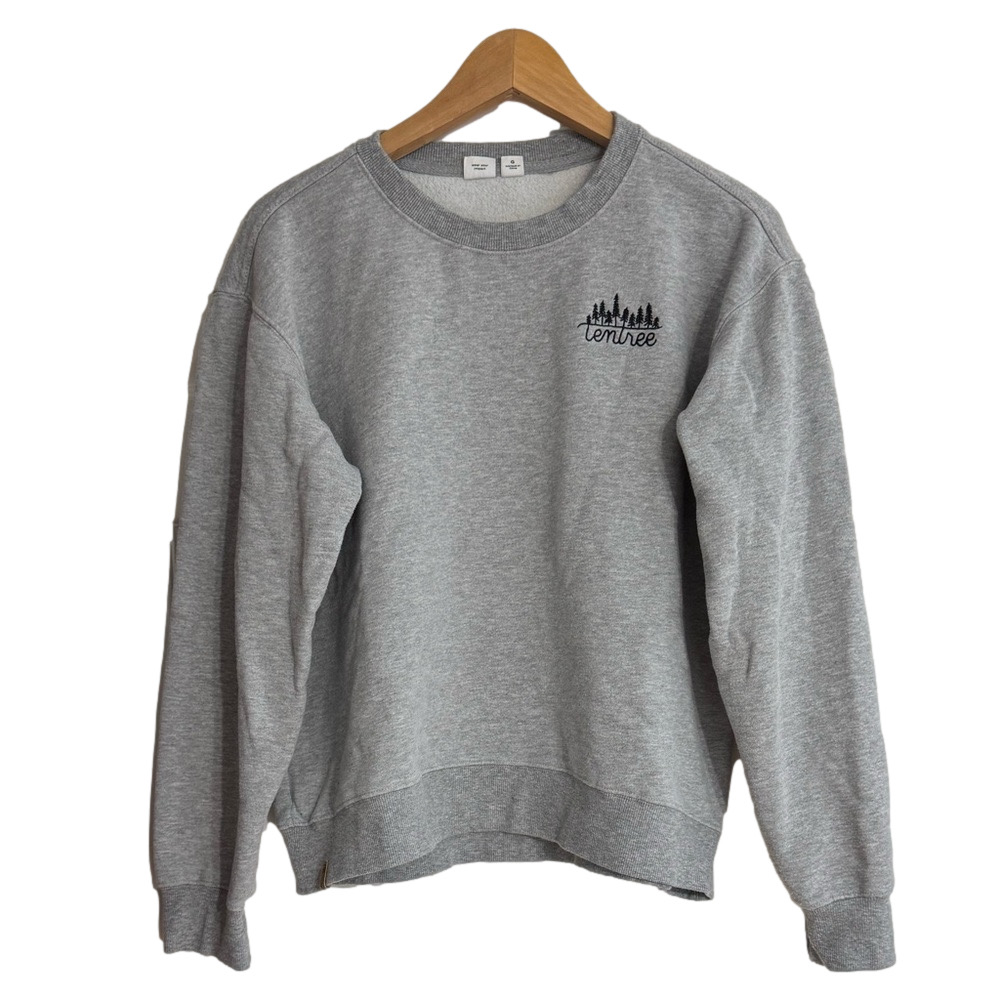 Tentree Gray Crewneck Pullover Sweater Sweatshirt Sustainable Loungewear Large